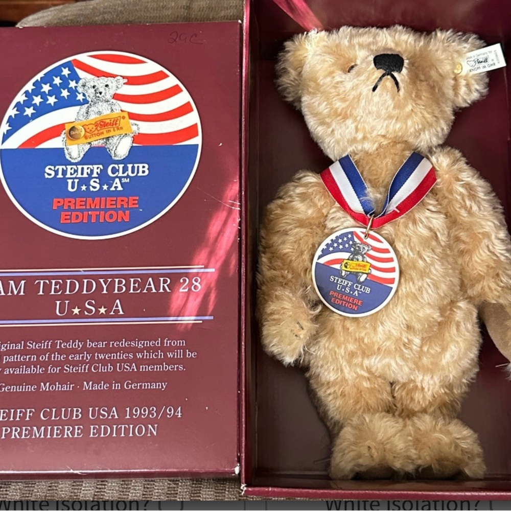 Steiff Club USA 1993/94 Premier Edition SamTeddy Bear EAN 420801